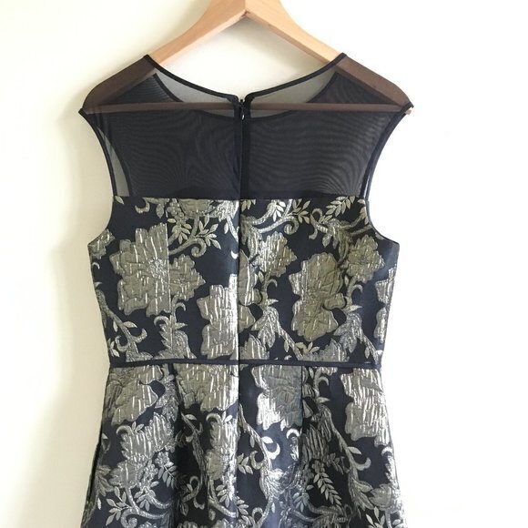 Adrianna papell metallic lace combo sheath dress - Picture 3 of 7